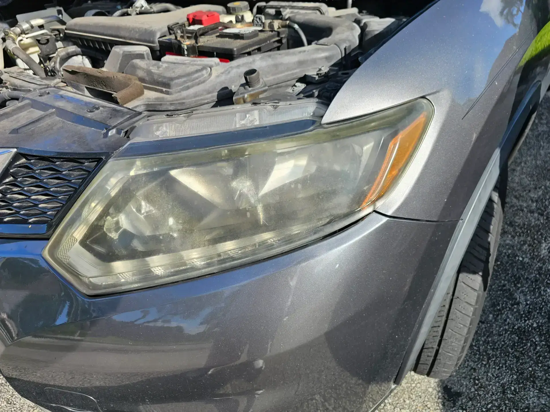 headlight restoration before Southwest Ranches florida scaled